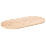 vidaXL Tafelblad ovaal 110x55x2,5 cm massief grenenhout, Verzenden, Nieuw