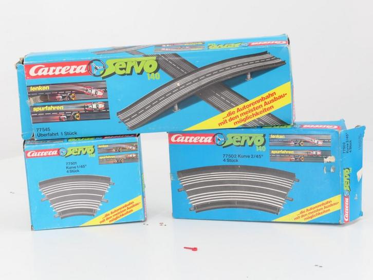 Carrera Servo 140 77502, 77501 en 77545 Viaduct en 2x boc..., Verzamelen, Spoorwegen en Tram, Overige typen, Gebruikt, Ophalen of Verzenden