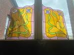 Glas-in-loodraam (2) - 1920-1930, 1910-1920 - Art Nouveau, Antiek en Kunst, Curiosa en Brocante