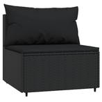 Tuinmiddenbank Zwart - Retour Deal! 40% Korting, Verzenden, Nieuw, Rotan