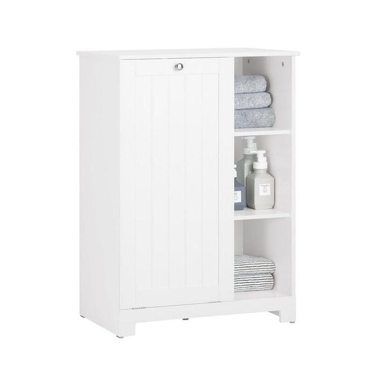 2dekans | SoBuy Waskast met Waszak - 3 Planken - 1 Wasmand -, Huis en Inrichting, Badkamer | Badtextiel en Accessoires, Ophalen of Verzenden