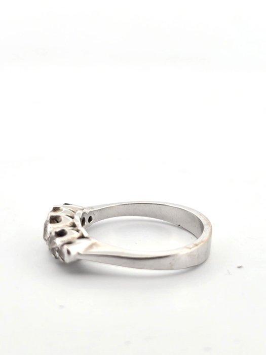 Ring - 18 karaat Witgoud - 1.00ct. tw. Diamant (Natuurlijk), Handtassen en Accessoires, Ringen