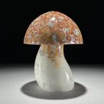 PAS DE PRIX DE RÉSERVE - Sculpture de champignon en jaspe