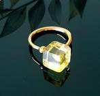 Natuurlijke Baltische Barnsteen Ring - Zilver - Barnsteen, Verzamelen, Mineralen en Fossielen