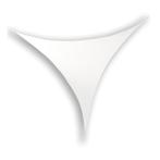 WENTEX® Stretch Shape driehoek 250 cm x 125 cm, wit, Verzenden