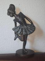 Beeldje - Bronzen ballerina - Gepatineerd brons