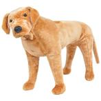 vidaXL Speelgoedhond labrador staand XXL pluche lichtbruin, Verzenden, Nieuw