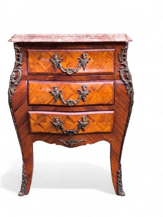 Nachtkastje (2) - Hout, Brons, Marmer, Antiquités & Art, Antiquités | Autres Antiquités