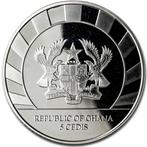Ghana. 5 Cedis 2022 1 oz Ghana Giants of the Ice Age Cave, Postzegels en Munten