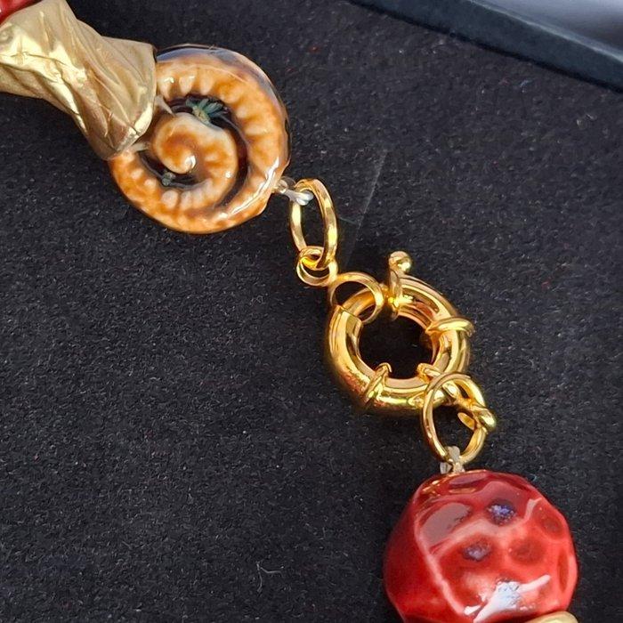 Faenza. Céramique de qualité - Fait à la main. - Collier -, Antiquités & Art, Curiosités & Brocante