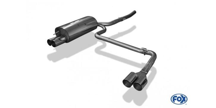 FOX BMW E46 320d einddemper uitgang rechts/links single flow, Autos : Pièces & Accessoires, Systèmes d'échappement, Envoi