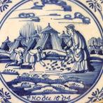 Tegel - Bijbelse Voorstelling - Exodus 16:14 - 1700-1750 -