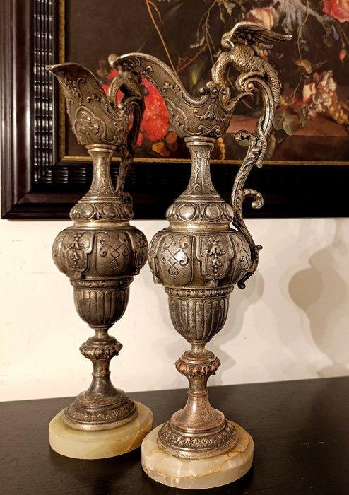 Rinascimento fiorentino, 42 cm, 2,2 kg - Aiguière (2) - En, Antiek en Kunst, Curiosa en Brocante