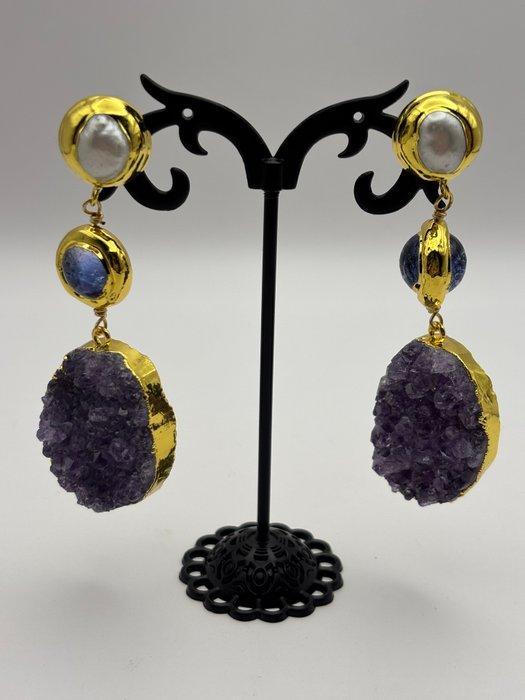 amethist - Oorbellen, Verzamelen, Mineralen en Fossielen