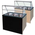 Gekoeld buffet voor 3x GN 1/1 met houten frontpaneel | 1070, Verzenden