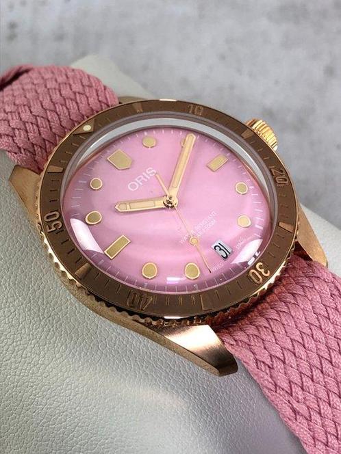 Oris - Divers Sixty-Five Cotton Candy Bronze Automatic - 01, Handtassen en Accessoires, Horloges | Heren