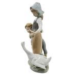 Lladró - Statue, Kids & Goose - 25 cm - Porcelaine - 1982, Antiek en Kunst