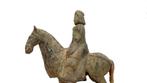 Chinois ancien, empire des Wei Terre cuite Cavalier à cheval, Antiek en Kunst