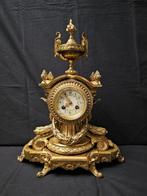Tafelklok Renaissancestijl - Verguld brons - 1850-1900, Antiek en Kunst, Antiek | Klokken