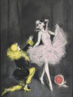 Marcel Bloch (1882-1966) - Pierot et ballerine, Antiek en Kunst, Kunst | Schilderijen | Klassiek