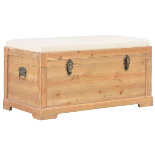 vidaXL Opslagkist met kussen 80x40x40 cm MDF, Huis en Inrichting, Kasten | Overige, Nieuw, Verzenden