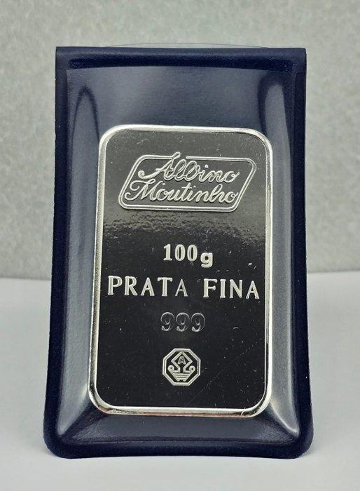 100 gram - Zilver .999 - Albino Moutinho - Verzegeld en met, Postzegels en Munten, Edelmetalen en Baren