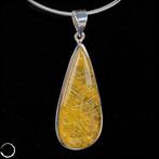 Natuurlijk rutil-kwarts-kristal cabochon vintage hanger