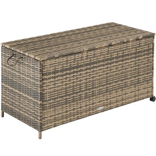 tectake Opbergbox Kuusamo met aluminium frame en wielen 297l, Tuin en Terras, Overige Tuin en Terras, Verzenden