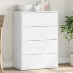 vidaXL Dressoir 60x31x84 cm bewerkt hout wit, Verzenden, Nieuw