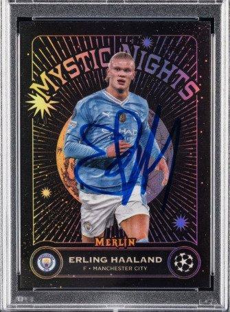 2023 Topps Merlin - Erling Haaland - Autograph - PSA - 1, Verzamelen, Overige Verzamelen