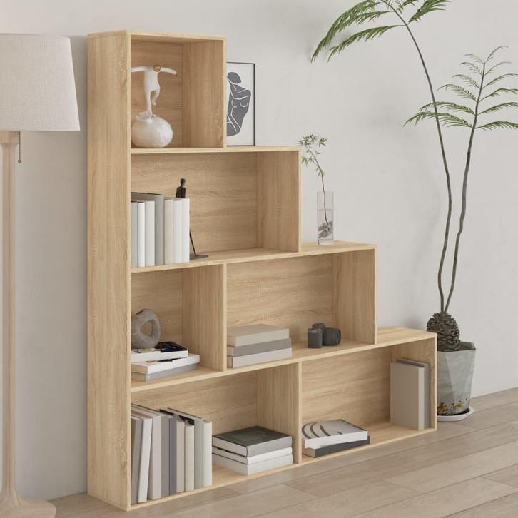 vidaXL Boekenkast/kamerscherm 155x24x160 cm bewerkt hout, Huis en Inrichting, Kasten | Boekenkasten, Nieuw, Verzenden