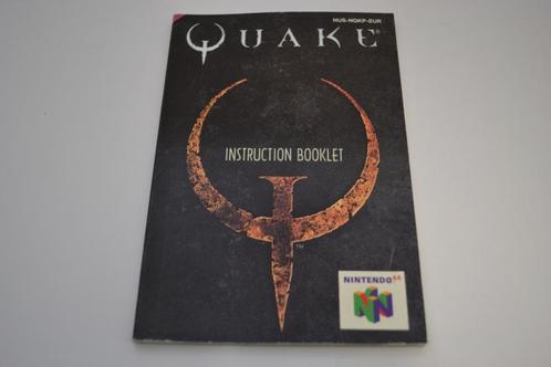 Quake (N64 EUR MANUAL), Games en Spelcomputers, Spelcomputers | Nintendo Consoles | Accessoires