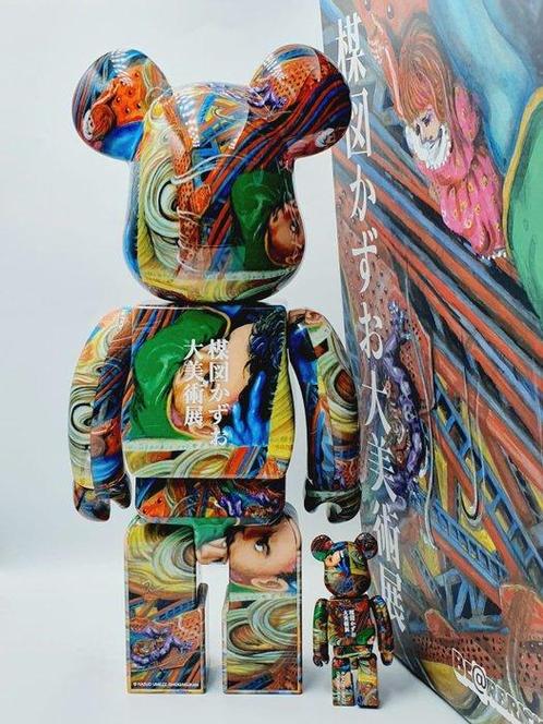 NO RESERVE Medicom Toy x Kazuo Umezz - Be@rbrick The Great, Antiek en Kunst, Kunst | Schilderijen | Modern