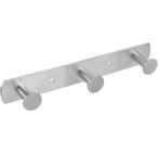 Differnz kapstok 3 haken rvs mat chroom, Nieuw, Overige materialen