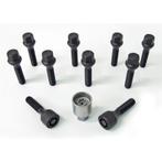 H&R Wielboutenset konisch M12x1.50 - Lengte 48mm - Zwart - 1, Auto-onderdelen, Verzenden, Nieuw