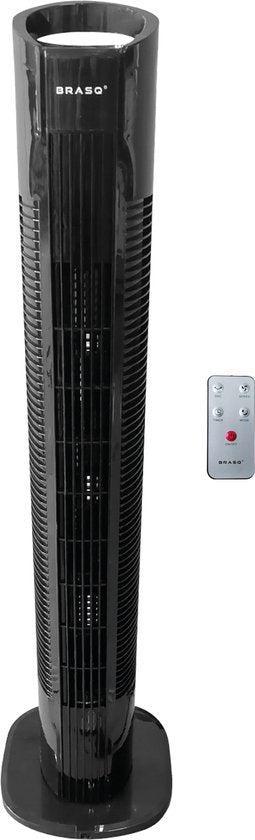 2dekans | BRASQ Torenventilator F500 – 80 cm Hoog – Zwart –, Audio, Tv en Foto, Afstandsbedieningen, Ophalen of Verzenden
