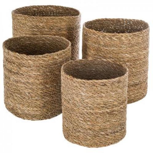 Manden van  Zeegras set van 4 Manden Zeegras, Hobby en Vrije tijd, Knutselen, Nieuw