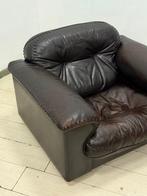 de Sede - Fauteuil - DS 101 - Cuir, Bois - reclinable