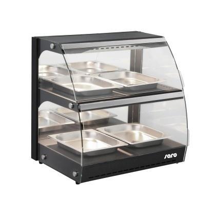 Warmhoudvitrine | Zwart | OSKAR | 230V | 650x467x630(h)mm, Zakelijke goederen, Horeca | Keukenapparatuur, Nieuw in verpakking