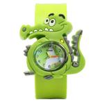 Fako - Kinderhorloge - Slap On Mini - Krokodil - Groen, Handtassen en Accessoires, Verzenden, Nieuw