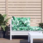 vidaXL Palletkussens 3 st bladpatroon oxford stof, Huis en Inrichting, Woonaccessoires | Kussens, Verzenden, Nieuw