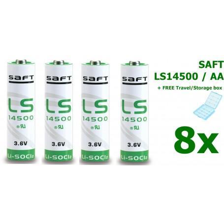 SAFT LS14500 / AA Lithium batterij 3.6V 8x (AA formaat), TV, Hi-fi & Vidéo, Batteries, Envoi
