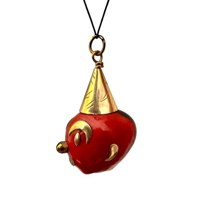 Hanger - 18 karaat Geel goud, Handtassen en Accessoires, Antieke sieraden