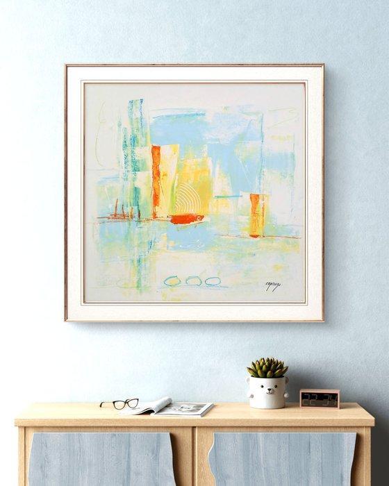 CARDUSU - “Libertad 07” – Serie Libertad – Técnica mixta, Antiek en Kunst, Kunst | Schilderijen | Modern