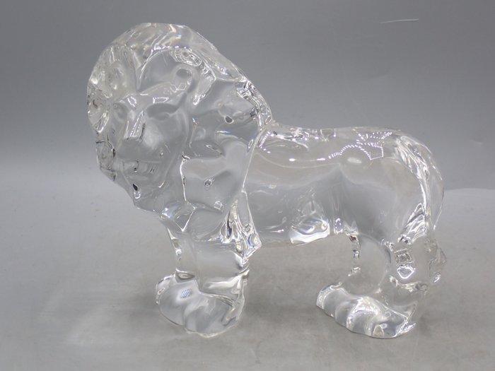 Val Saint Lambert - Figuur - Crystal lion - Glas, Antiquités & Art, Antiquités | Verre & Cristal