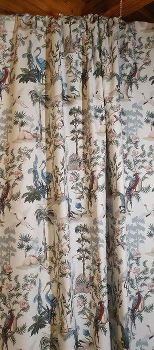 Exclusief oosters stoffen patroon met vogels en planten -, Antiek en Kunst, Antiek | Tapijten, Tafelkleden en Textiel