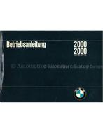 1966 BMW 2000 | 2000 AUTOMATIC INSTRUCTIEBOEKJE DUITS