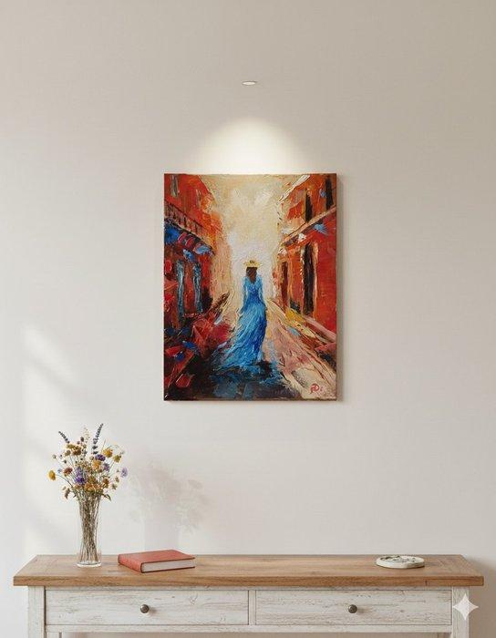 Pier Paolo De Rinaldis - Lei, verso la luce, Antiquités & Art, Art | Peinture | Moderne