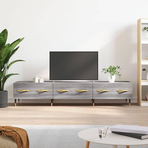 vidaXL Meuble TV sonoma gris 150x36x30 cm bois, Huis en Inrichting, Kasten |Televisiemeubels, Verzenden