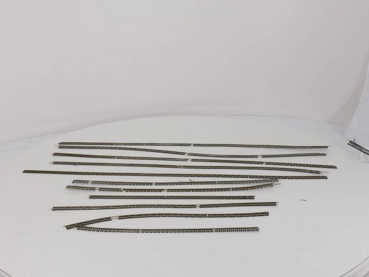 Schaal N Minitrix Bundel diverse lange rails 11 stuks van..., Hobby en Vrije tijd, Modeltreinen | N-Spoor, Gelijkstroom, Rails